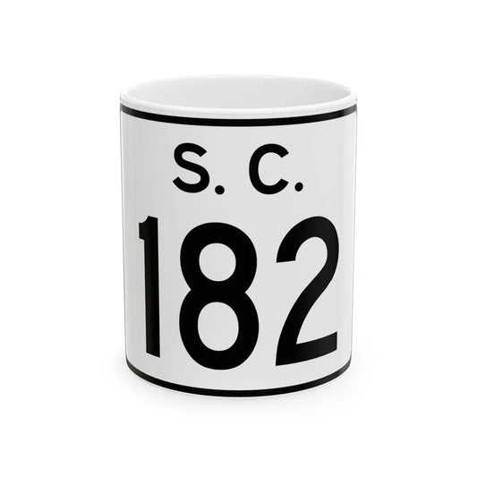 SC-182 (South Carolina) (Road Sign) White Coffee Mug 11oz - Go Mug Yourself