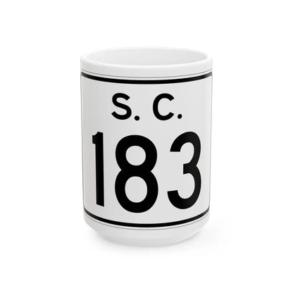 SC-183 (South Carolina) (Road Sign) White Coffee Mug 15oz - Go Mug Yourself