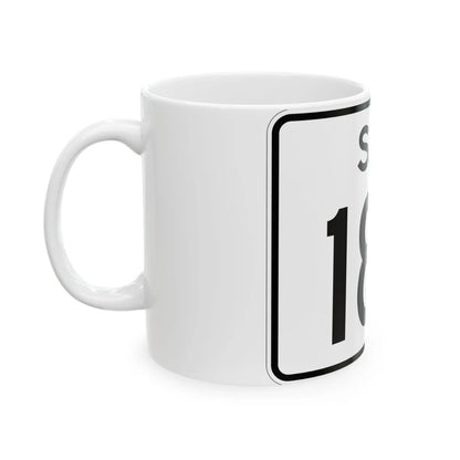 SC-185 (South Carolina) (Road Sign) White Coffee Mug - Go Mug Yourself