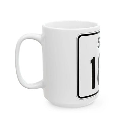 SC-185 (South Carolina) (Road Sign) White Coffee Mug - Go Mug Yourself