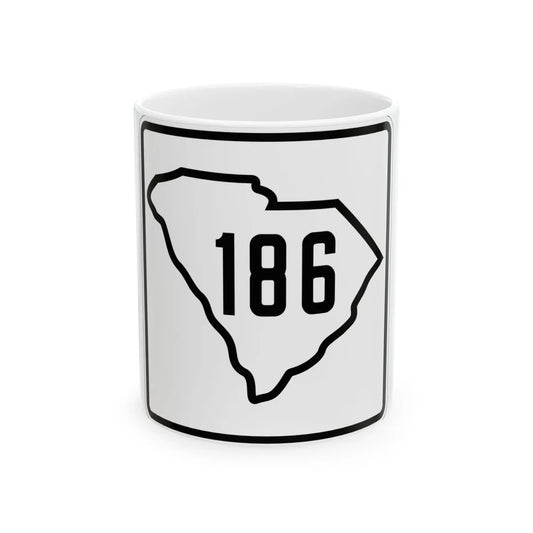 SC-186 1926 (South Carolina) (Road Sign) White Coffee Mug 11oz - Go Mug Yourself