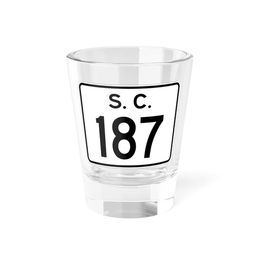 SC-187 (South Carolina) (Road Sign) Shot Glass 1.5oz 1.5oz - Go Mug Yourself