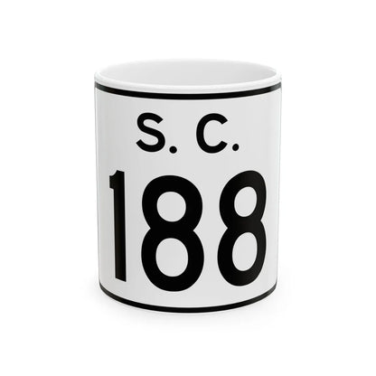 SC-188 (South Carolina) (Road Sign) White Coffee Mug 11oz - Go Mug Yourself