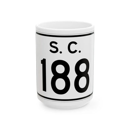 SC-188 (South Carolina) (Road Sign) White Coffee Mug 15oz - Go Mug Yourself