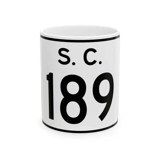 SC-189 (South Carolina) (Road Sign) White Coffee Mug 11oz - Go Mug Yourself