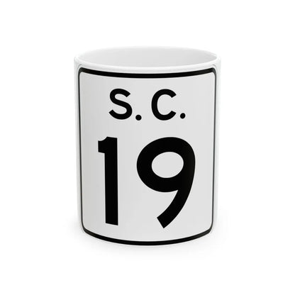 SC-19 (South Carolina) (Road Sign) White Coffee Mug 11oz - Go Mug Yourself