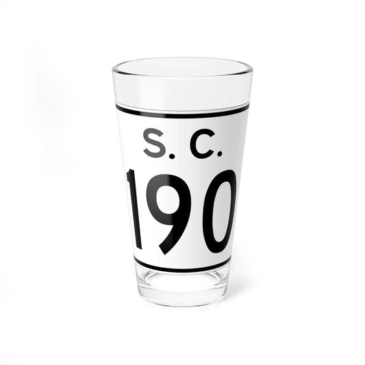 SC-190 (South Carolina) (Road Sign) Pint Glass 16oz 16oz - Go Mug Yourself