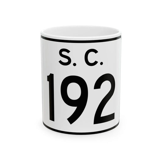 SC-192 (South Carolina) (Road Sign) White Coffee Mug 11oz - Go Mug Yourself