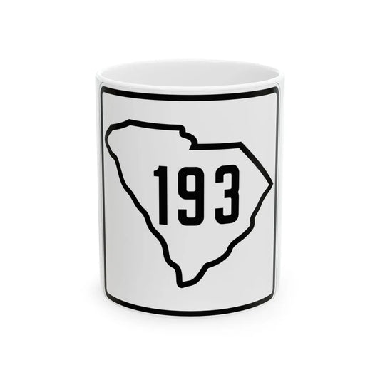 SC-193 1926 (South Carolina) (Road Sign) White Coffee Mug 11oz - Go Mug Yourself