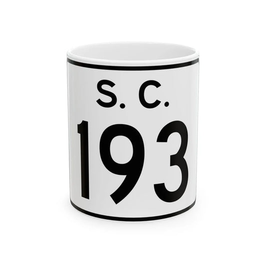 SC-193 (South Carolina) (Road Sign) White Coffee Mug 11oz - Go Mug Yourself