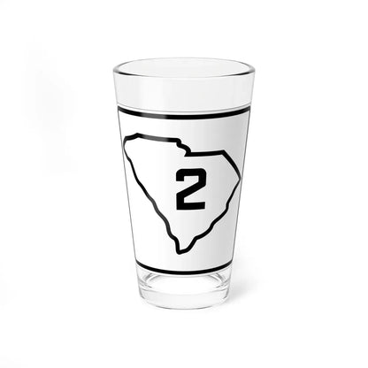 SC-2 1926 (South Carolina) (Road Sign) Pint Glass 16oz 16oz - Go Mug Yourself