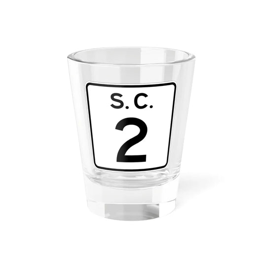 SC-2 (South Carolina) (Road Sign) Shot Glass 1.5oz 1.5oz - Go Mug Yourself