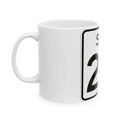 SC-20 (South Carolina) (Road Sign) White Coffee Mug - Go Mug Yourself