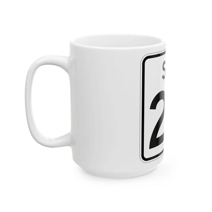 SC-20 (South Carolina) (Road Sign) White Coffee Mug - Go Mug Yourself