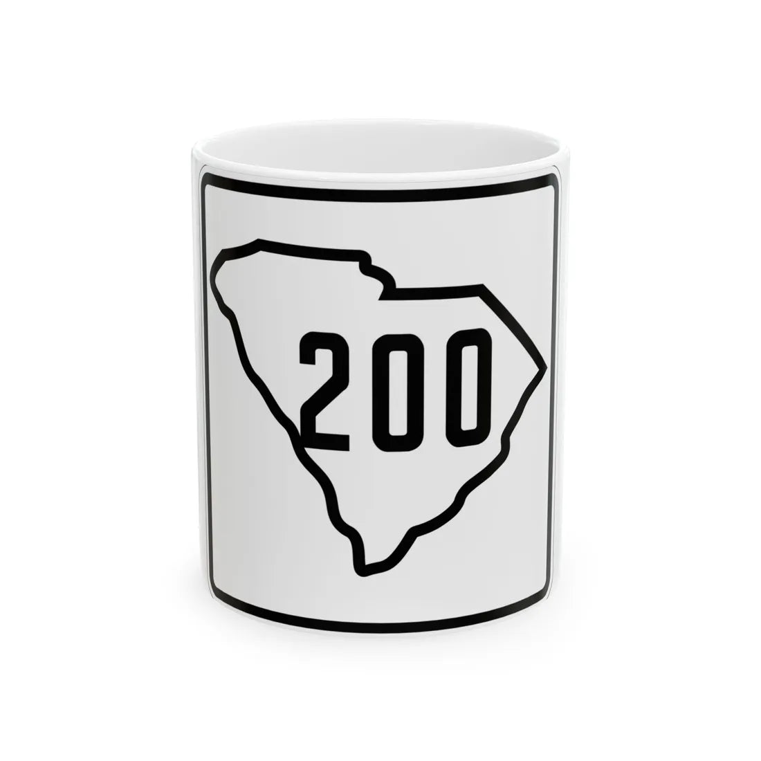 SC-200 1926 (South Carolina) (Road Sign) White Coffee Mug 11oz - Go Mug Yourself