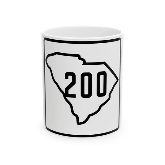 SC-200 1926 (South Carolina) (Road Sign) White Coffee Mug 11oz - Go Mug Yourself