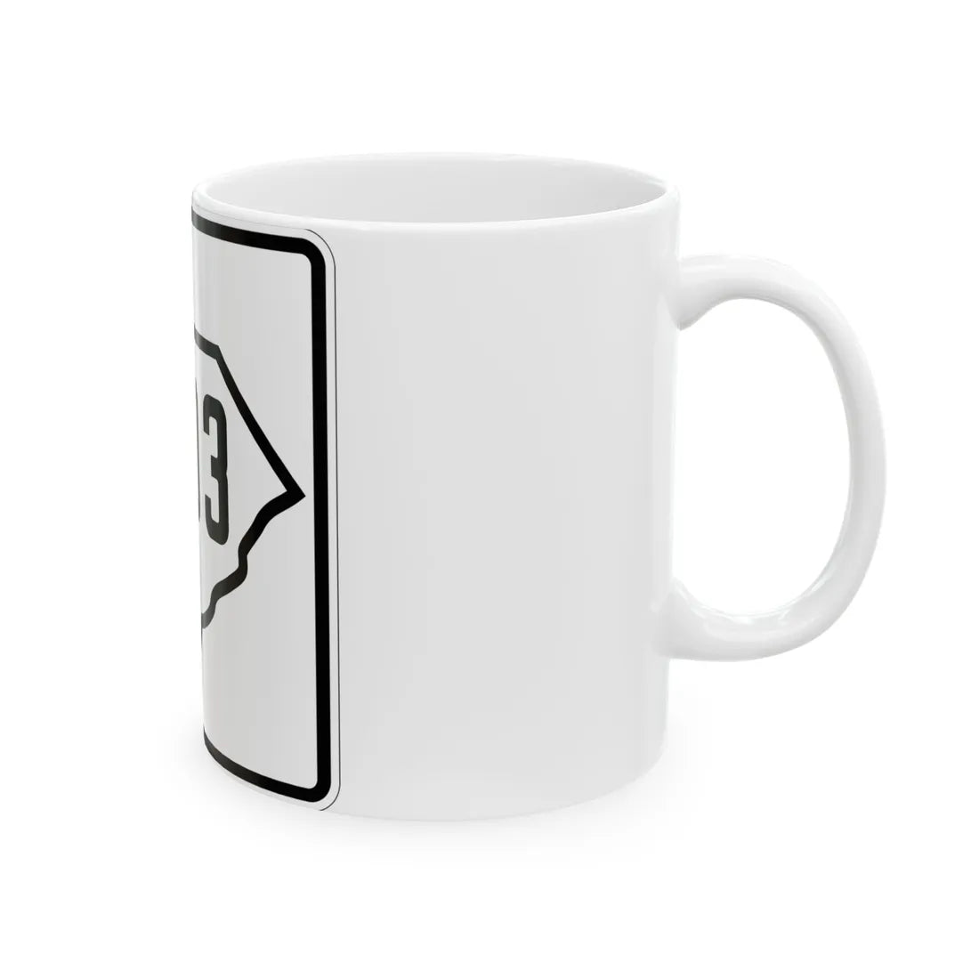 SC-203 1926 (South Carolina) (Road Sign) White Coffee Mug - Go Mug Yourself