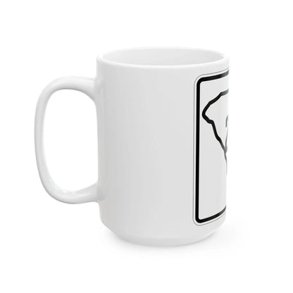 SC-203 1926 (South Carolina) (Road Sign) White Coffee Mug - Go Mug Yourself