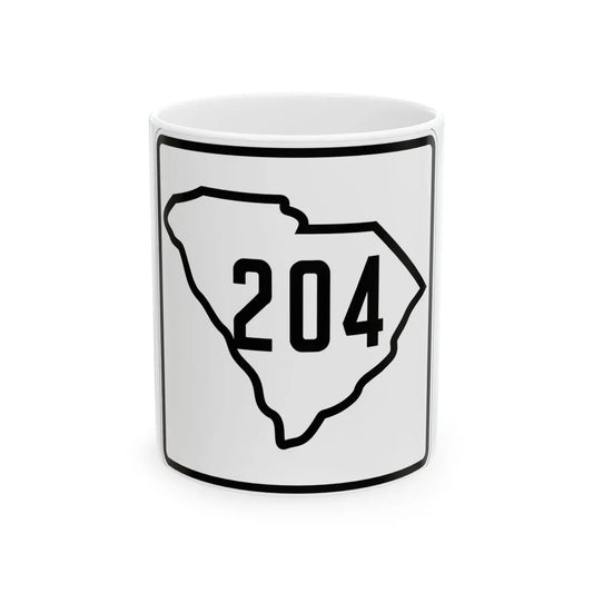 SC-204 1926 (South Carolina) (Road Sign) White Coffee Mug 11oz - Go Mug Yourself