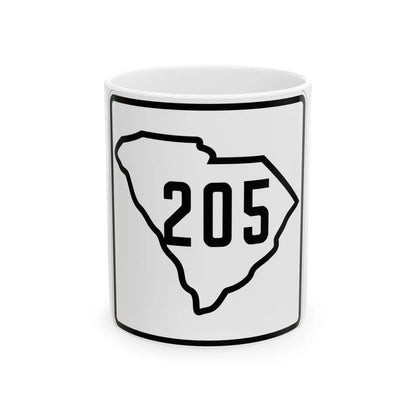 SC-205 1926 (South Carolina) (Road Sign) White Coffee Mug 11oz - Go Mug Yourself