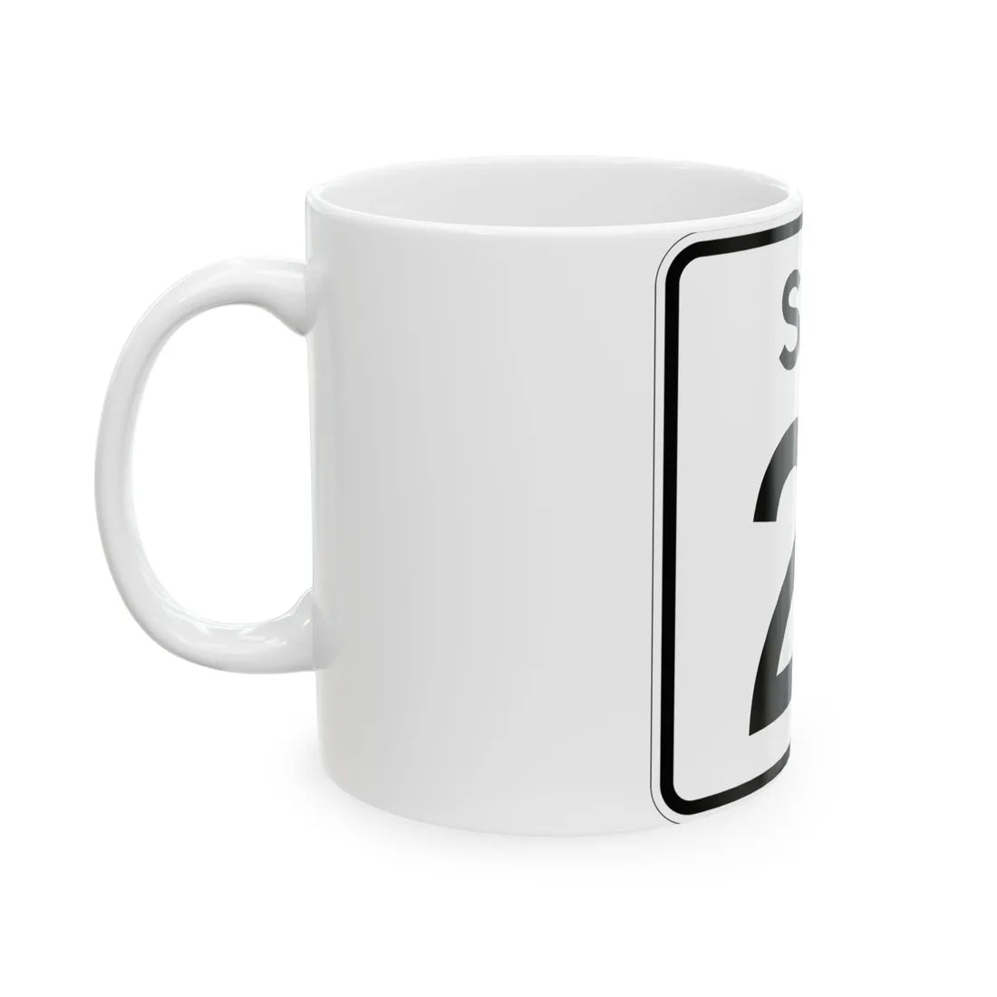 SC-21 (South Carolina) (Road Sign) White Coffee Mug - Go Mug Yourself