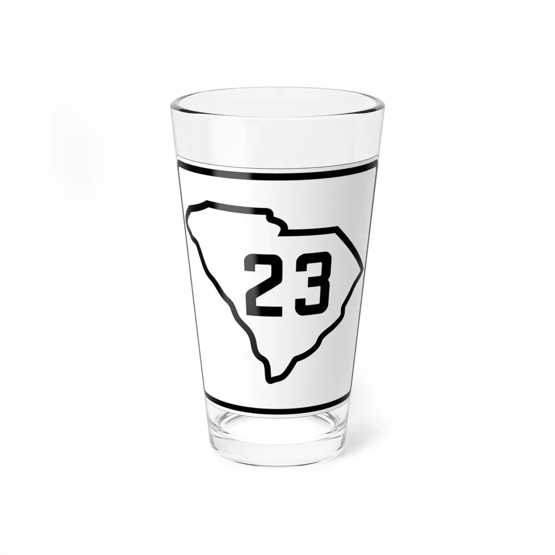 SC-23 1926 (South Carolina) (Road Sign) Pint Glass 16oz 16oz - Go Mug Yourself