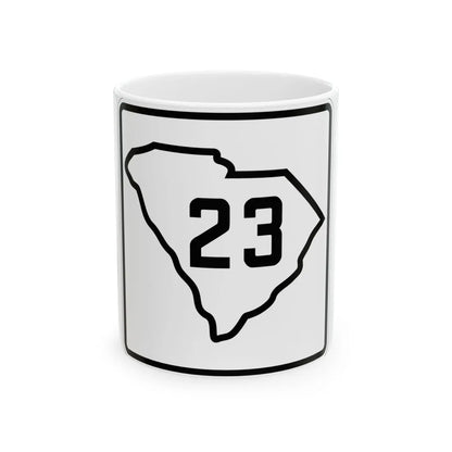 SC-23 1926 (South Carolina) (Road Sign) White Coffee Mug 11oz - Go Mug Yourself