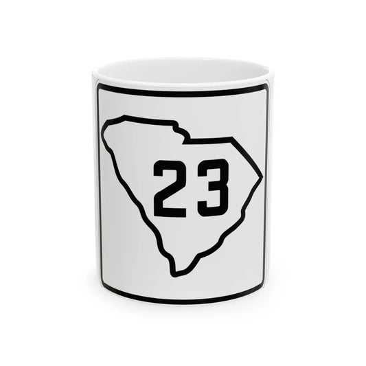 SC-23 1926 (South Carolina) (Road Sign) White Coffee Mug 11oz - Go Mug Yourself