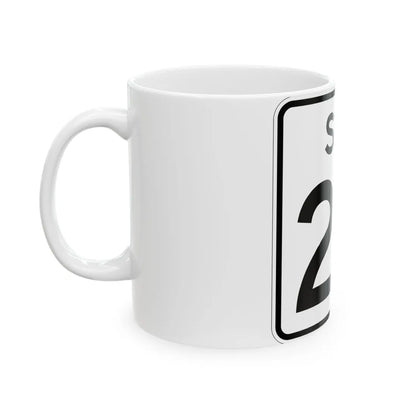 SC-23 (South Carolina) (Road Sign) White Coffee Mug - Go Mug Yourself