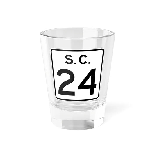 SC-24 (South Carolina) (Road Sign) Shot Glass 1.5oz 1.5oz - Go Mug Yourself
