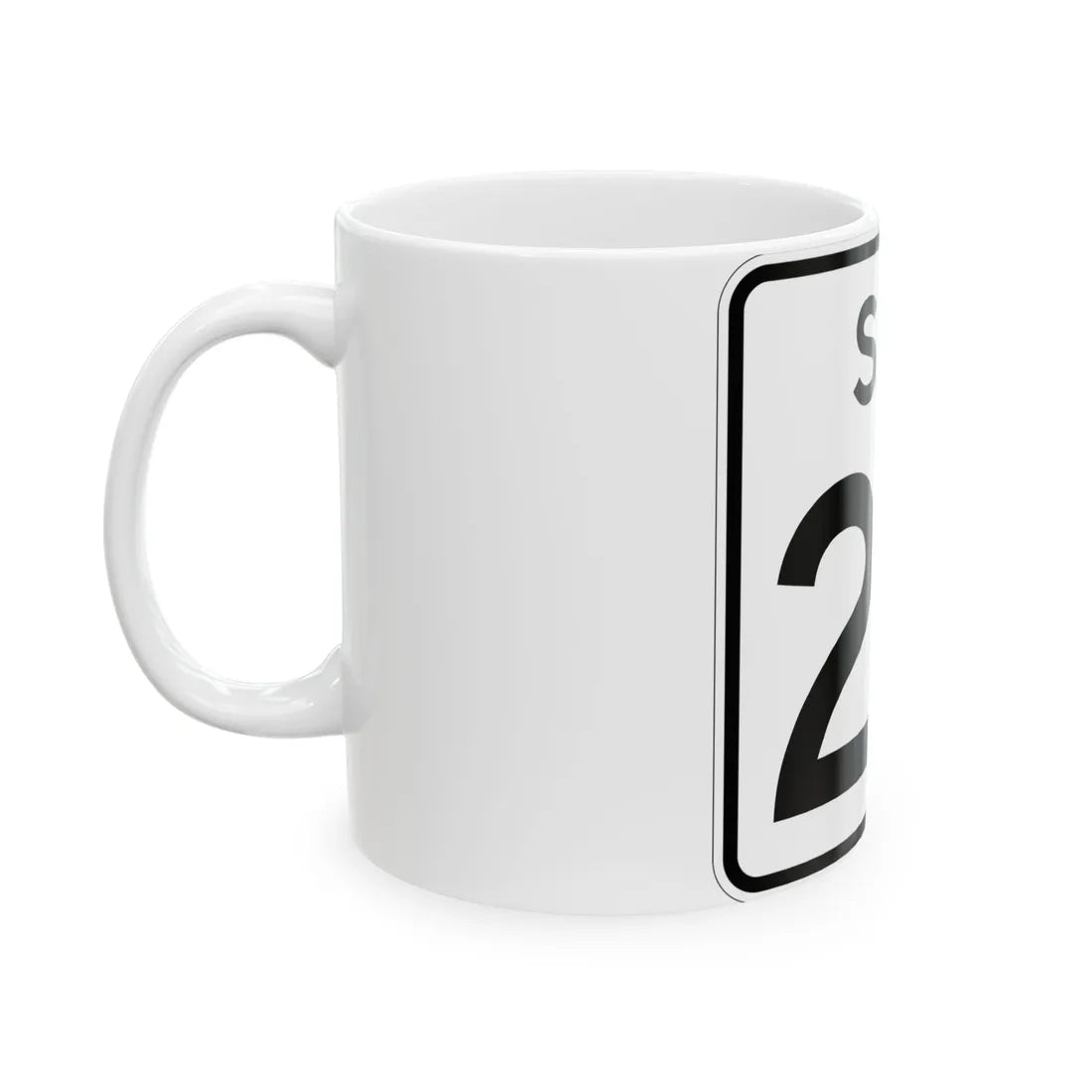 SC-24 (South Carolina) (Road Sign) White Coffee Mug - Go Mug Yourself