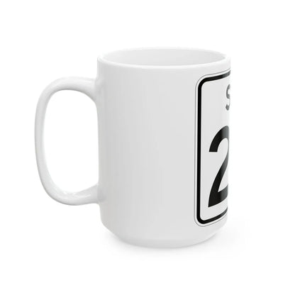 SC-24 (South Carolina) (Road Sign) White Coffee Mug - Go Mug Yourself