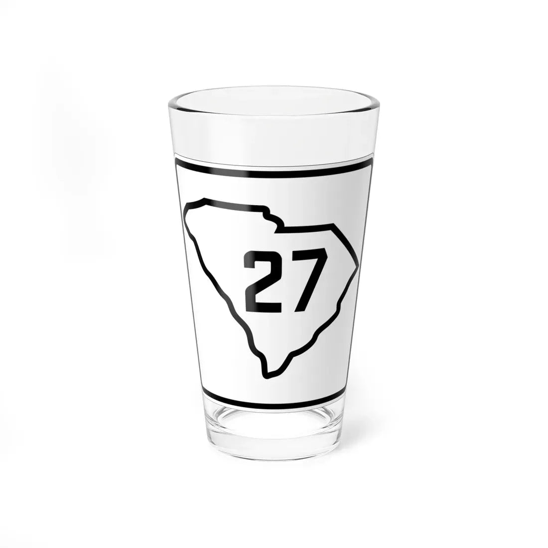 SC-27 1926 (South Carolina) (Road Sign) Pint Glass 16oz 16oz - Go Mug Yourself