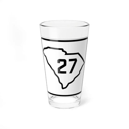 SC-27 1926 (South Carolina) (Road Sign) Pint Glass 16oz 16oz - Go Mug Yourself