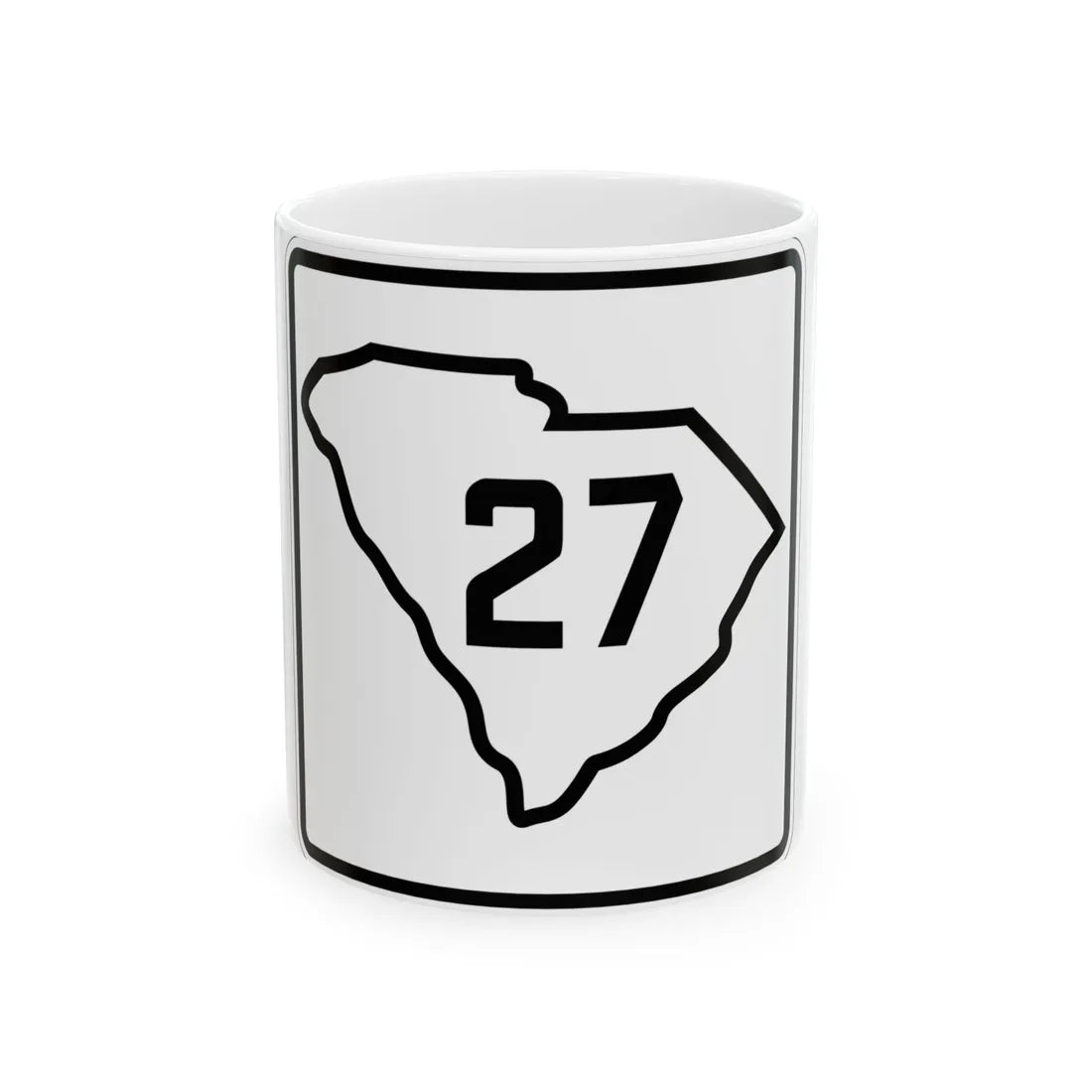 SC-27 1926 (South Carolina) (Road Sign) White Coffee Mug 11oz - Go Mug Yourself