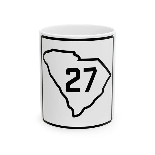 SC-27 1926 (South Carolina) (Road Sign) White Coffee Mug 11oz - Go Mug Yourself