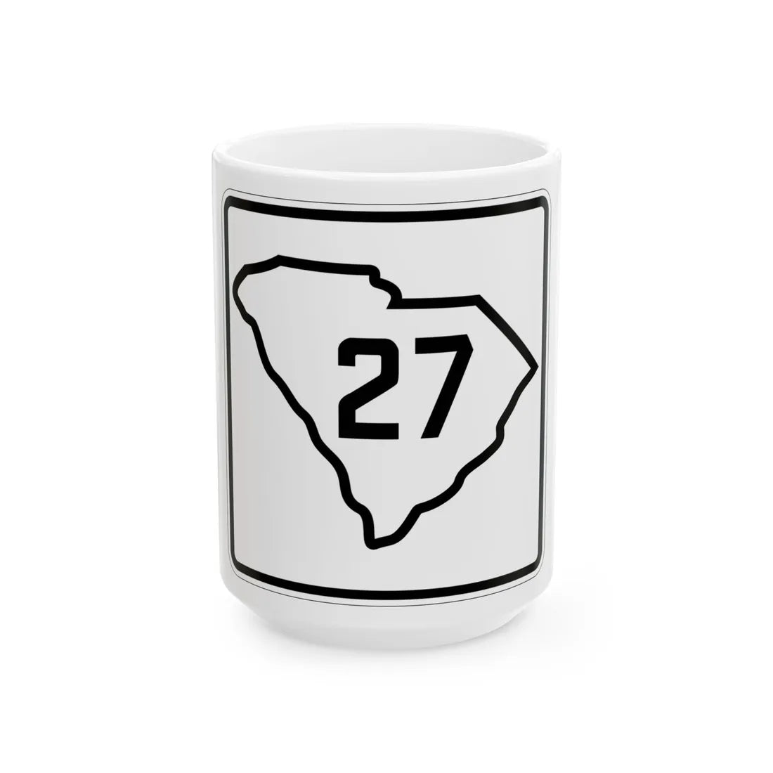 SC-27 1926 (South Carolina) (Road Sign) White Coffee Mug 15oz - Go Mug Yourself