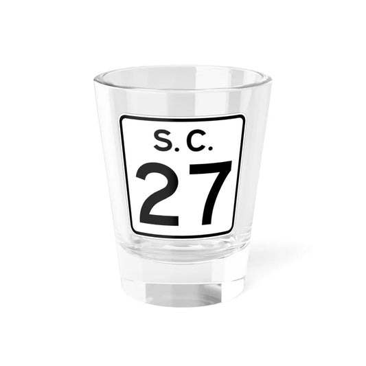 SC-27 (South Carolina) (Road Sign) Shot Glass 1.5oz 1.5oz - Go Mug Yourself