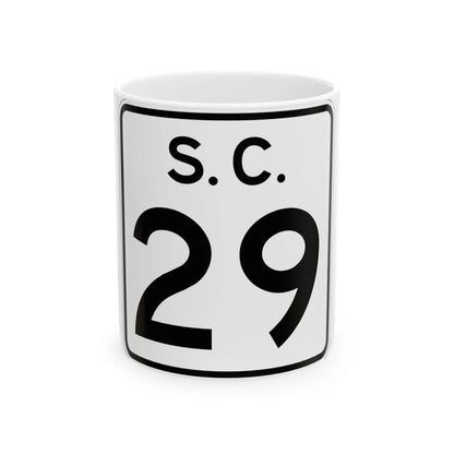 SC-29 (South Carolina) (Road Sign) White Coffee Mug 11oz - Go Mug Yourself
