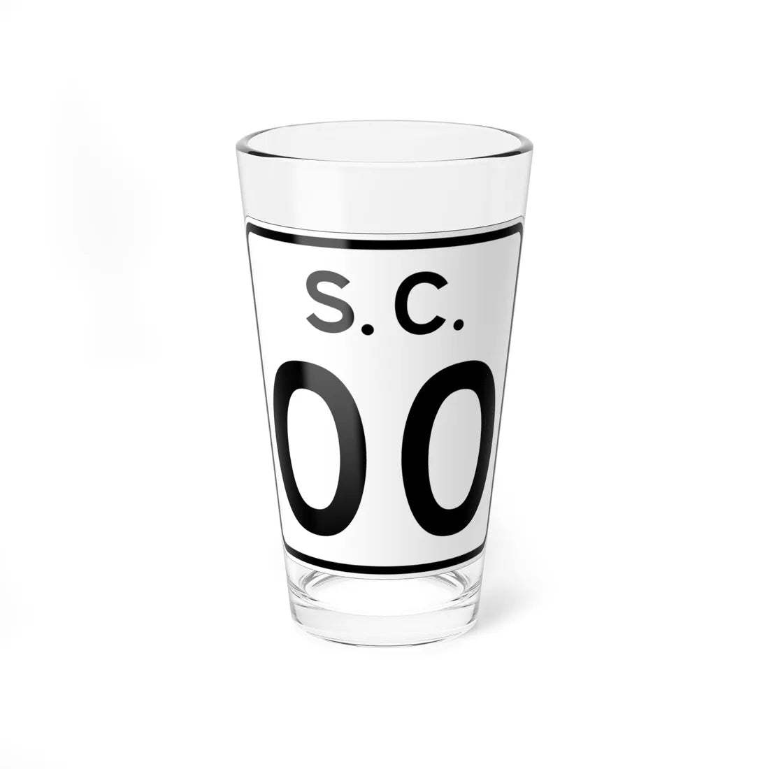 SC-2di (South Carolina) (Road Sign) Pint Glass 16oz 16oz - Go Mug Yourself