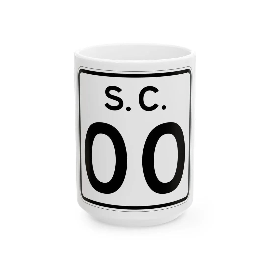 SC-2di (South Carolina) (Road Sign) White Coffee Mug 15oz - Go Mug Yourself