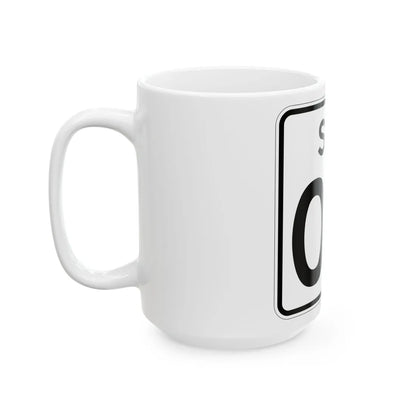 SC-2di (South Carolina) (Road Sign) White Coffee Mug - Go Mug Yourself