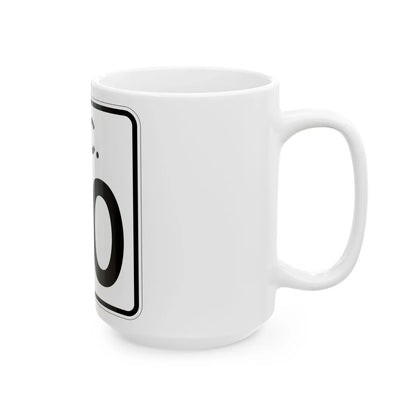 SC-2di (South Carolina) (Road Sign) White Coffee Mug - Go Mug Yourself