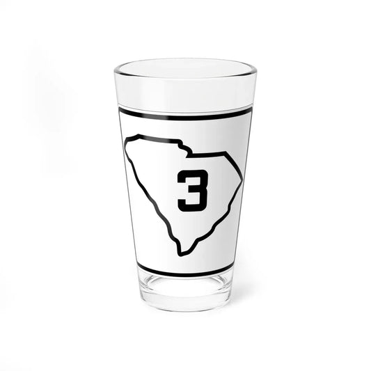 SC-3 1926 (South Carolina) (Road Sign) Pint Glass 16oz 16oz - Go Mug Yourself