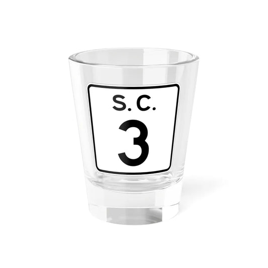 SC-3 (South Carolina) (Road Sign) Shot Glass 1.5oz 1.5oz - Go Mug Yourself