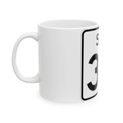 SC-32 (South Carolina) (Road Sign) White Coffee Mug - Go Mug Yourself