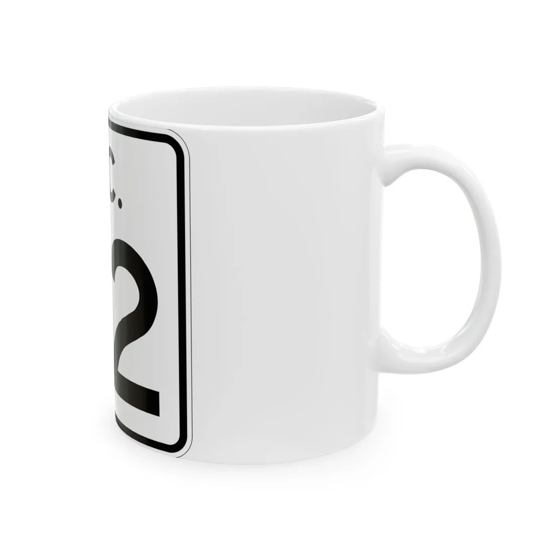 SC-32 (South Carolina) (Road Sign) White Coffee Mug - Go Mug Yourself