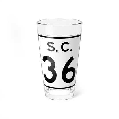 SC-36 (South Carolina) (Road Sign) Pint Glass 16oz - Go Mug Yourself