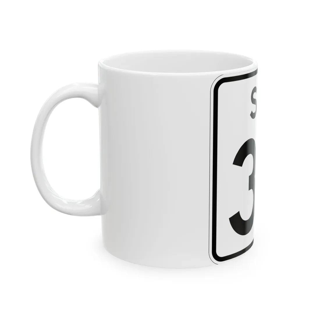 SC-37 (South Carolina) (Road Sign) White Coffee Mug - Go Mug Yourself