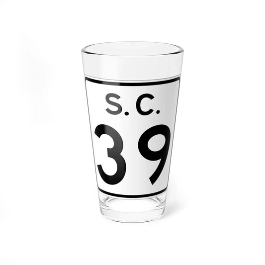 SC-39 (South Carolina) (Road Sign) Pint Glass 16oz 16oz - Go Mug Yourself